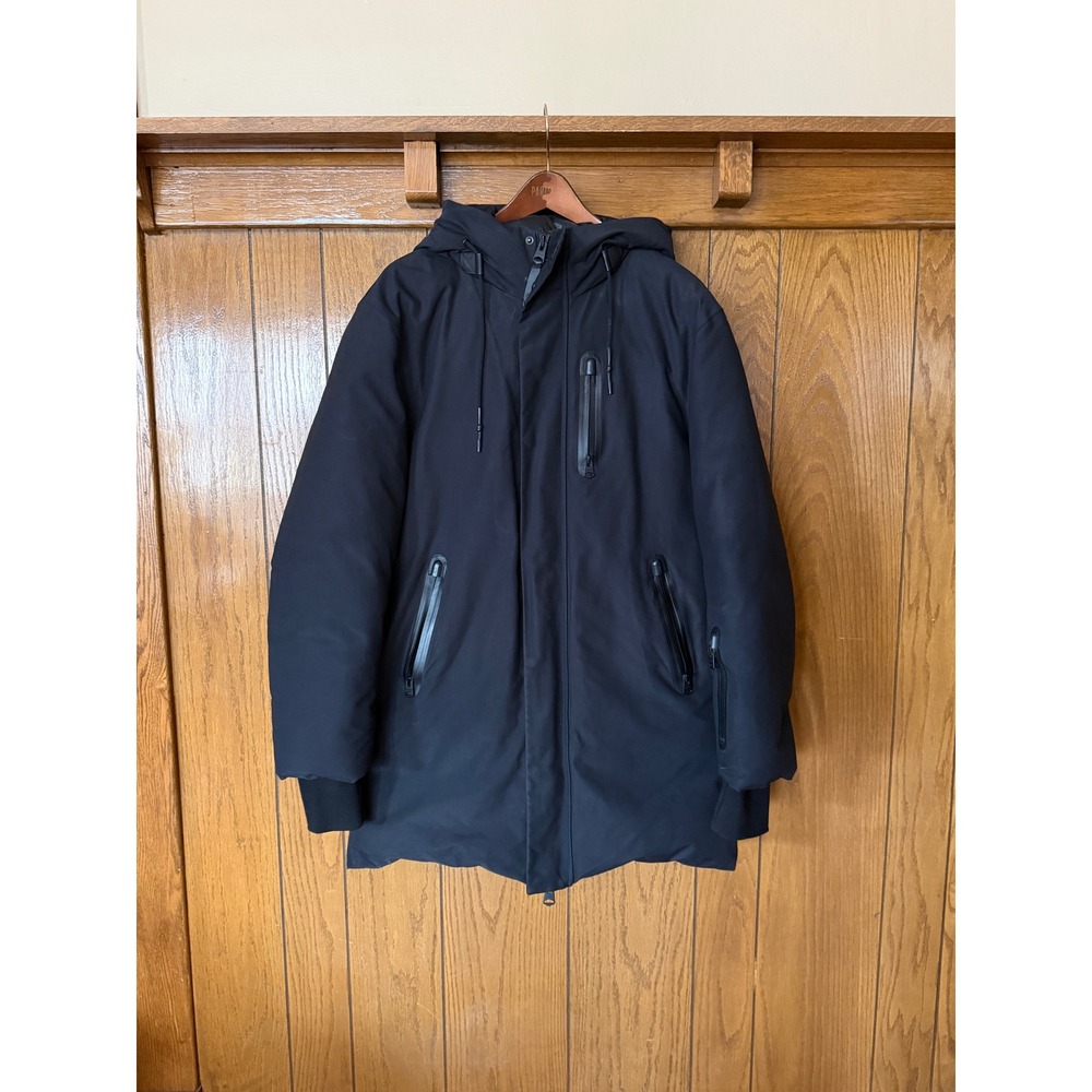Mackage Chano Black Down Parka Men's 40 Medium Hooded Winter Coat $1095 Retail